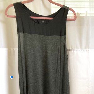 DKNY BLACK  AND GRAY MAXI DRESS